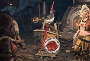 Gemma shows the Hunter a Rarity 8 Lala Barina Sword and Shield.