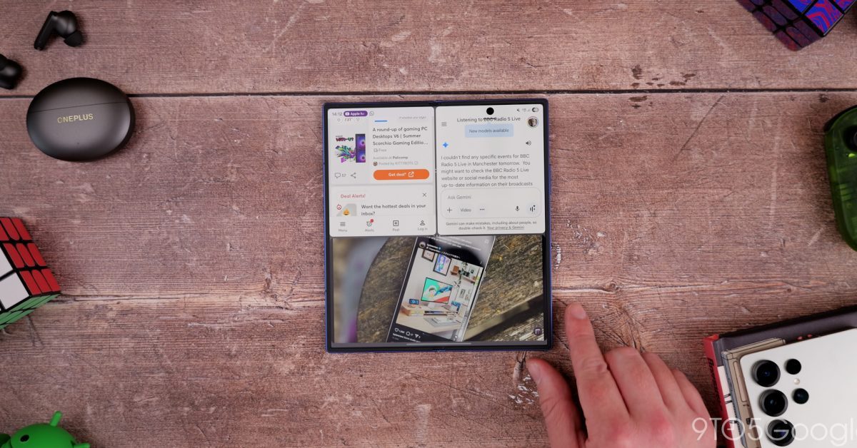 O Galaxy Z Trifold pode ser uma grande atualização para uma tela dividida da interface do usuário