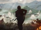 Art shows a soldier in the jungle.