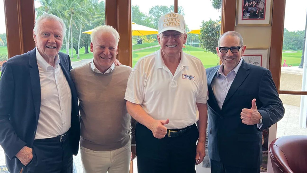 Jon Voight, Steven Paul, Donald Trump and Scott Karol.
