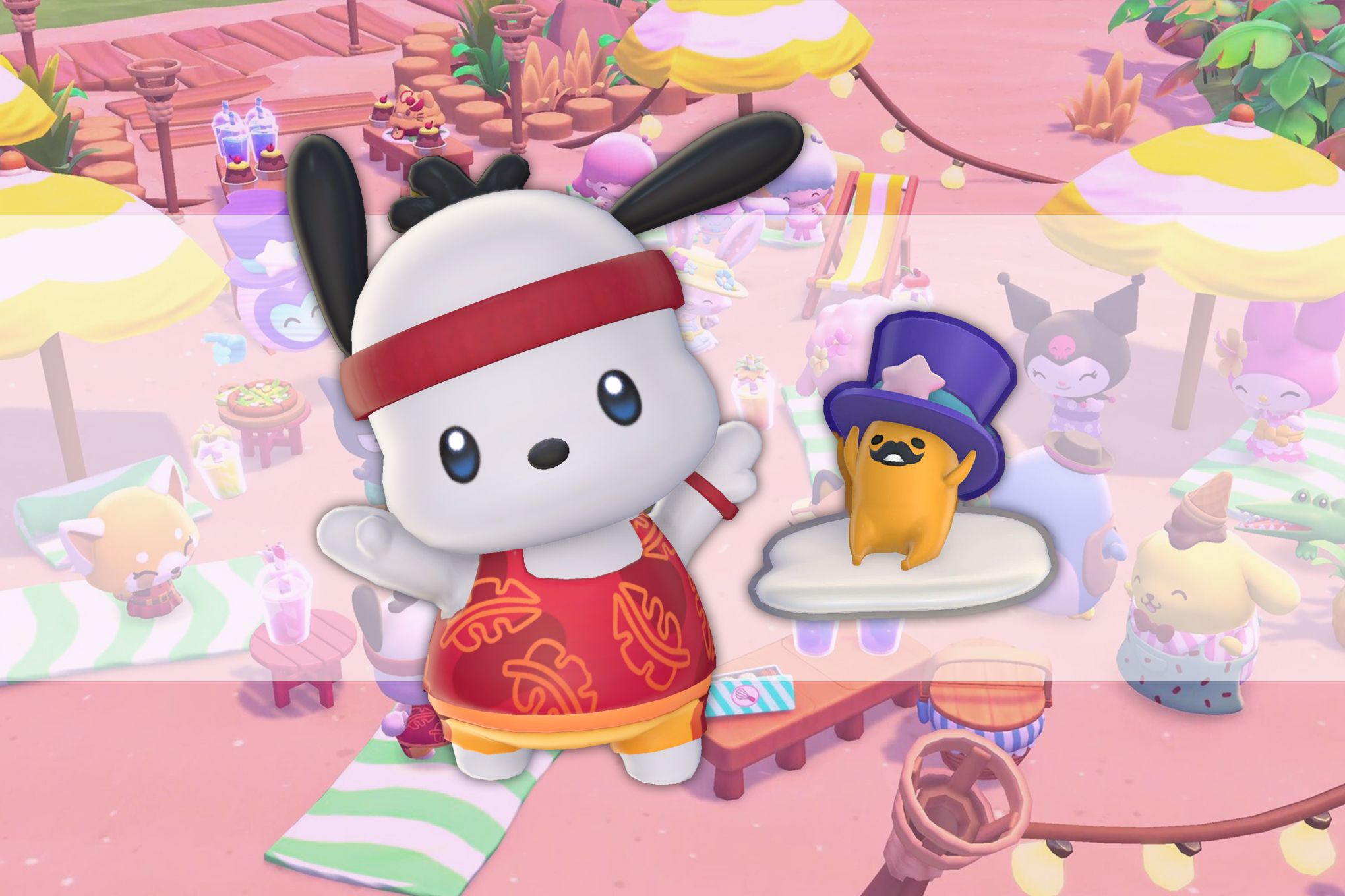 Onde está Tophat Gudetama esta semana na Hello Kitty Island Adventure?