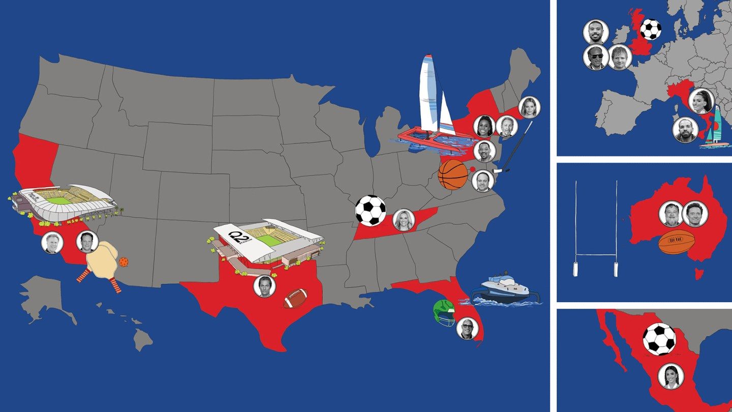 Os principais proprietários de equipes esportivas de Hollywood