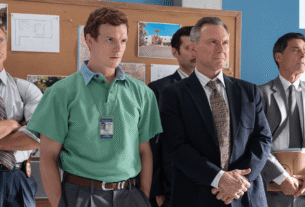 (L-R) Patrick Gibson as Dexter Morgan and Christian Slater as Harry Morgan in 'Dexter: Original Sin.'