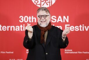 Director Guillermo Del Toro attends the press conference and gala presentation for his film "Frankenstein" during the 30th Busan International Film Festival.