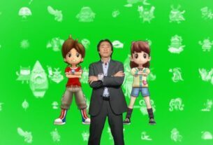 Nintendo exec dances with 3DS characters.