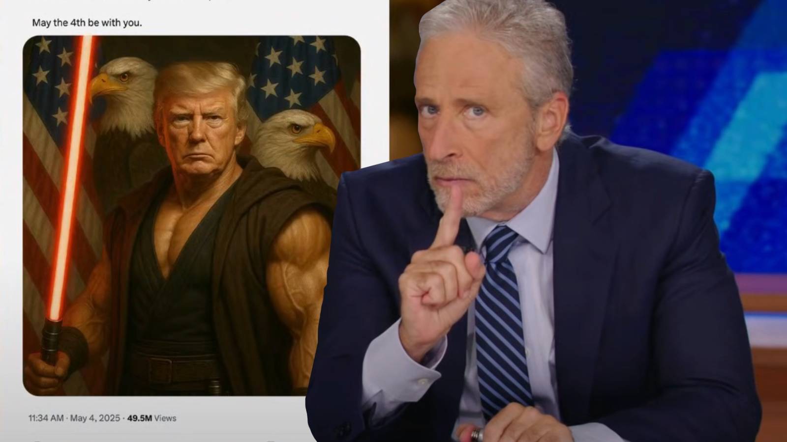 Jon Stewart bate -se de volta a Trump no show Today