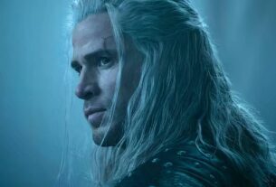 Liam Hemsworth como Geralt em ação
