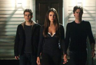 Paul Wesley, Nina Dobrev and Ian Somerhalder in 'The Vampire Diaries' season 4.