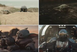 Screenshots show stills from the new Star Wars movie.