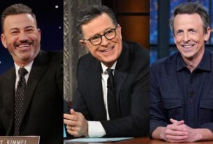 Jimmy Kimmel Stephen Colbert Seth Meyers