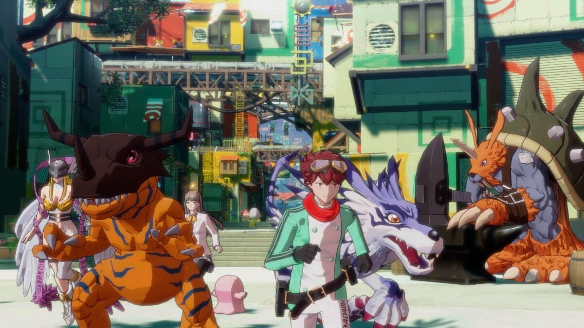 Digimon Story Time Stranger shows the main cast.