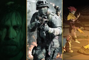 Alan Wake, a soldier from Battlefield, and a character from Absolum are arranged in a composite image.