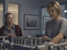 (L-R) Maika Monroe as Polly Murphy and Mary Elizabeth Winstead as Caitlin Morales in 20th Century Studios' The Hand That Rocks the Cradle