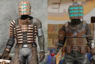 A split-screen image shows a Dead Space skin from 2010 vs the same character skin in 2025.