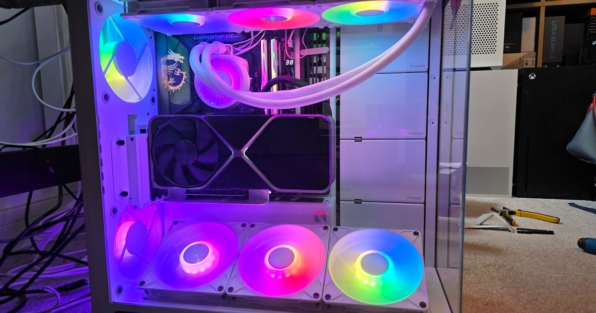 Ferramentas do comércio: eu atualizei meu PC para jogos com um freezer líquido de 420 mm do Ártico 3 AIO e Mount GPU vertical, e agora parece incrível