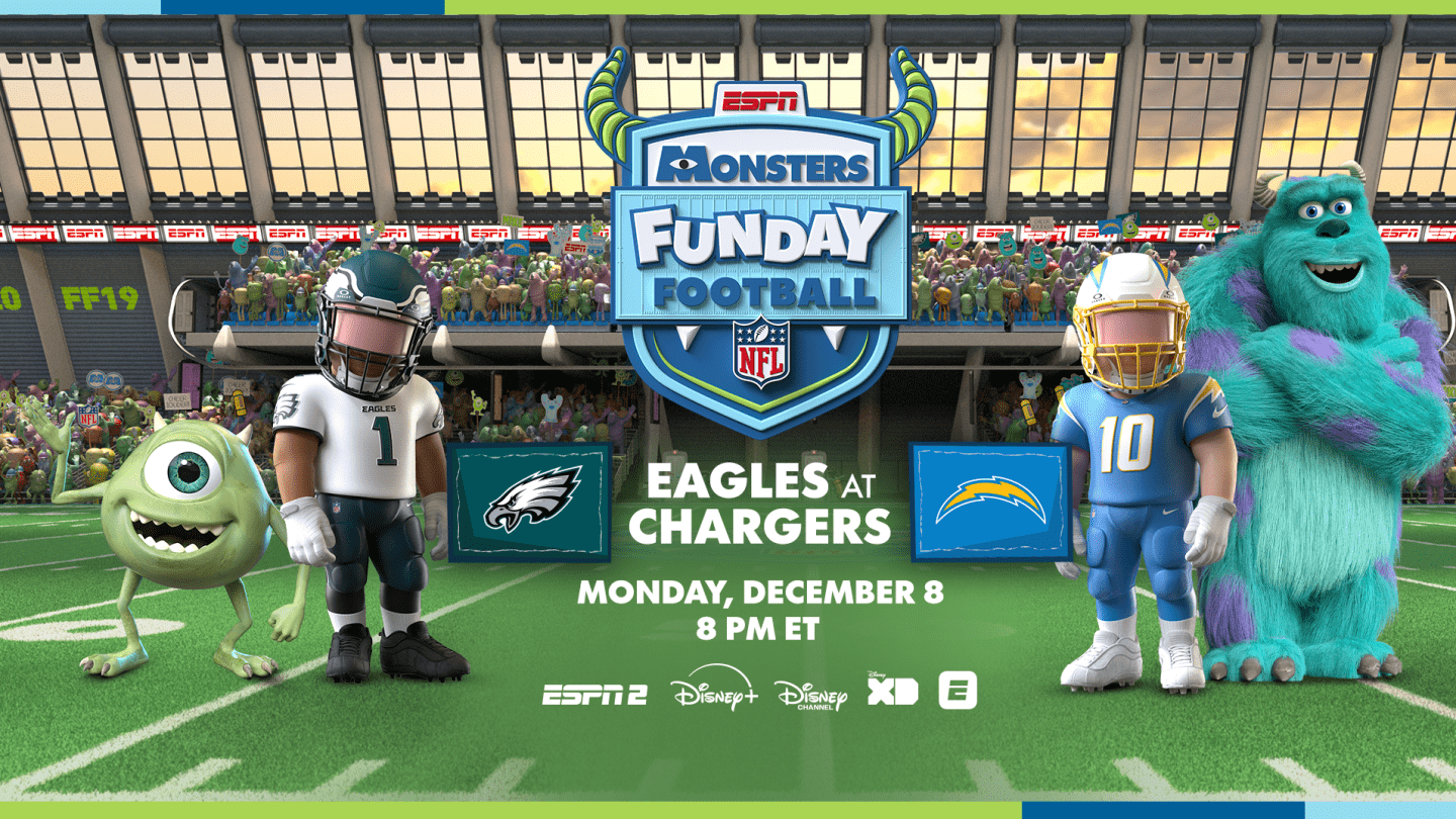 Jogo de futebol de segunda à noite da Monsters Inc. chegando à ESPN e Disney +