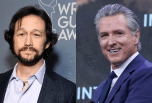 Joseph Gordon-Levitt and Gavin Newsom