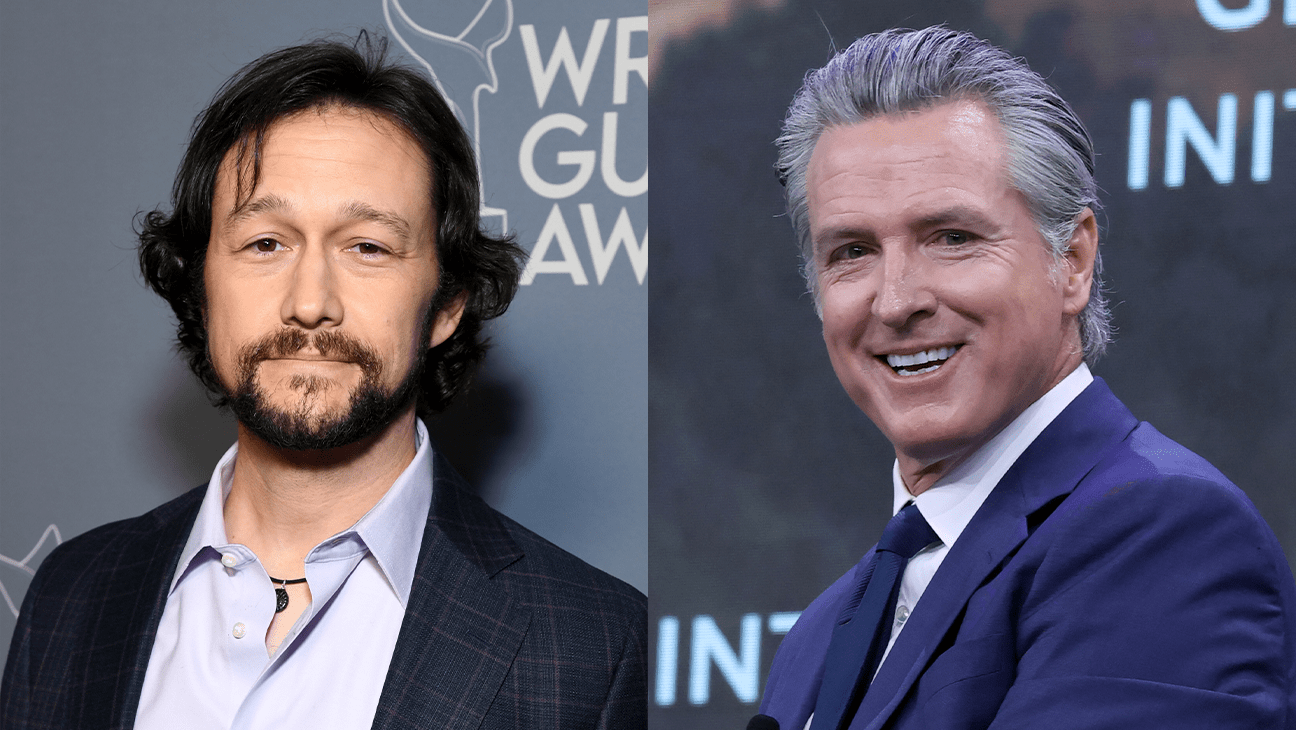 Joseph Gordon-Levitt and Gavin Newsom