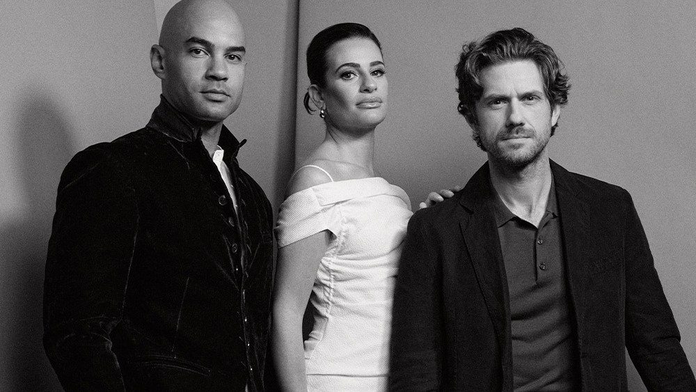 Lea Michele, Keanu Reeves e Ethan Slater no Variety's Broadway Breakfast