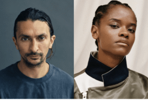 Aneil Karia and Letitia Wright