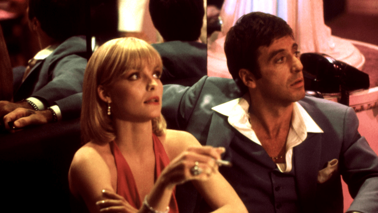 Michelle Pfeiffer and Al Pacino in 1983's 'Scarface.'