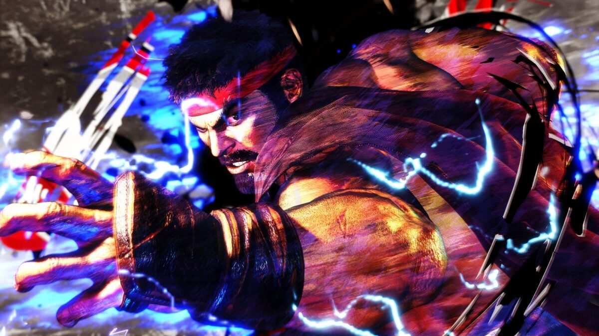 Ryu prepares an attack.