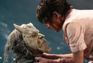 (from left) The Grabber (Ethan Hawke) and Gwen (Madeleine McGraw) in Black Phone 2, directed by Scott Derrickson.