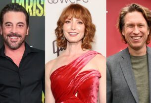 Skeet Ulrich, Alicia Witt and Pete Holmes