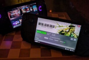 A Steam Deck and ROG Ally X stand on kickstands,