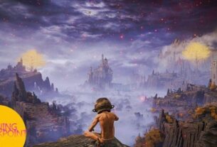 A man wearing a pot looks out at the world.