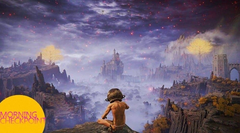 A man wearing a pot looks out at the world.