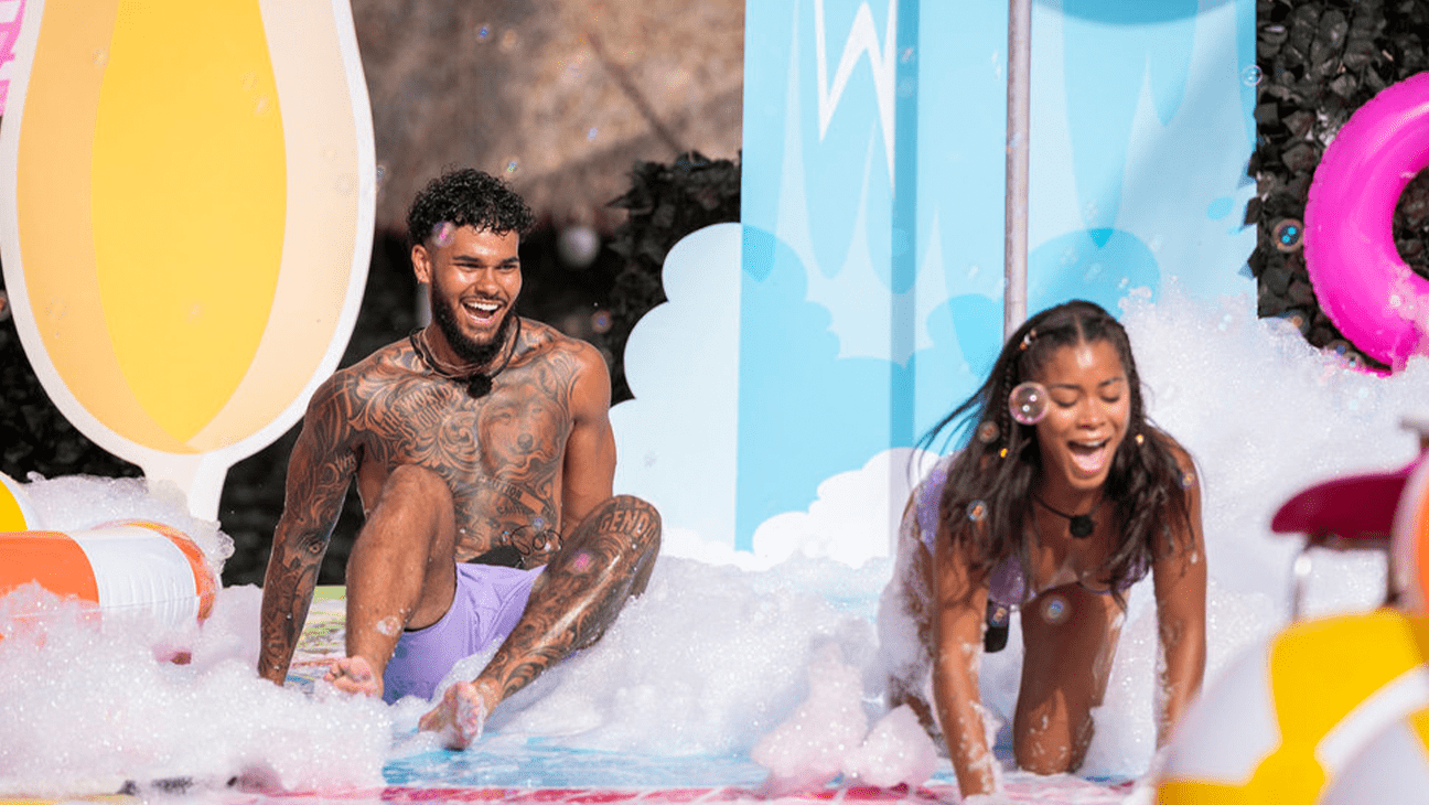 Bryan and Amaya on 'Love Island USA' season 7.