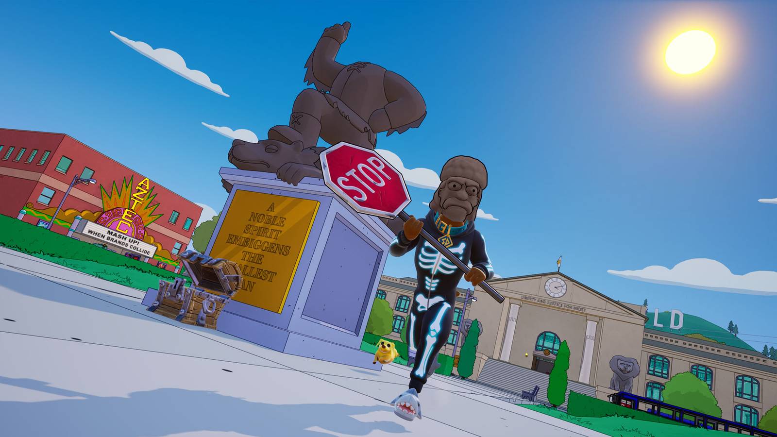 Todos os locais escondidos de piadas na mini temporada Fortnite Simpsons