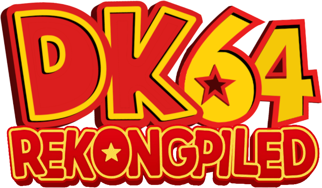 Logotipo do projeto DK64 Rekongpiled, port nativo de Donkey Kong 64