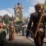 Cena de Fable na Gamescom 2026 mostrando o herói caminhando por Bowerstone
