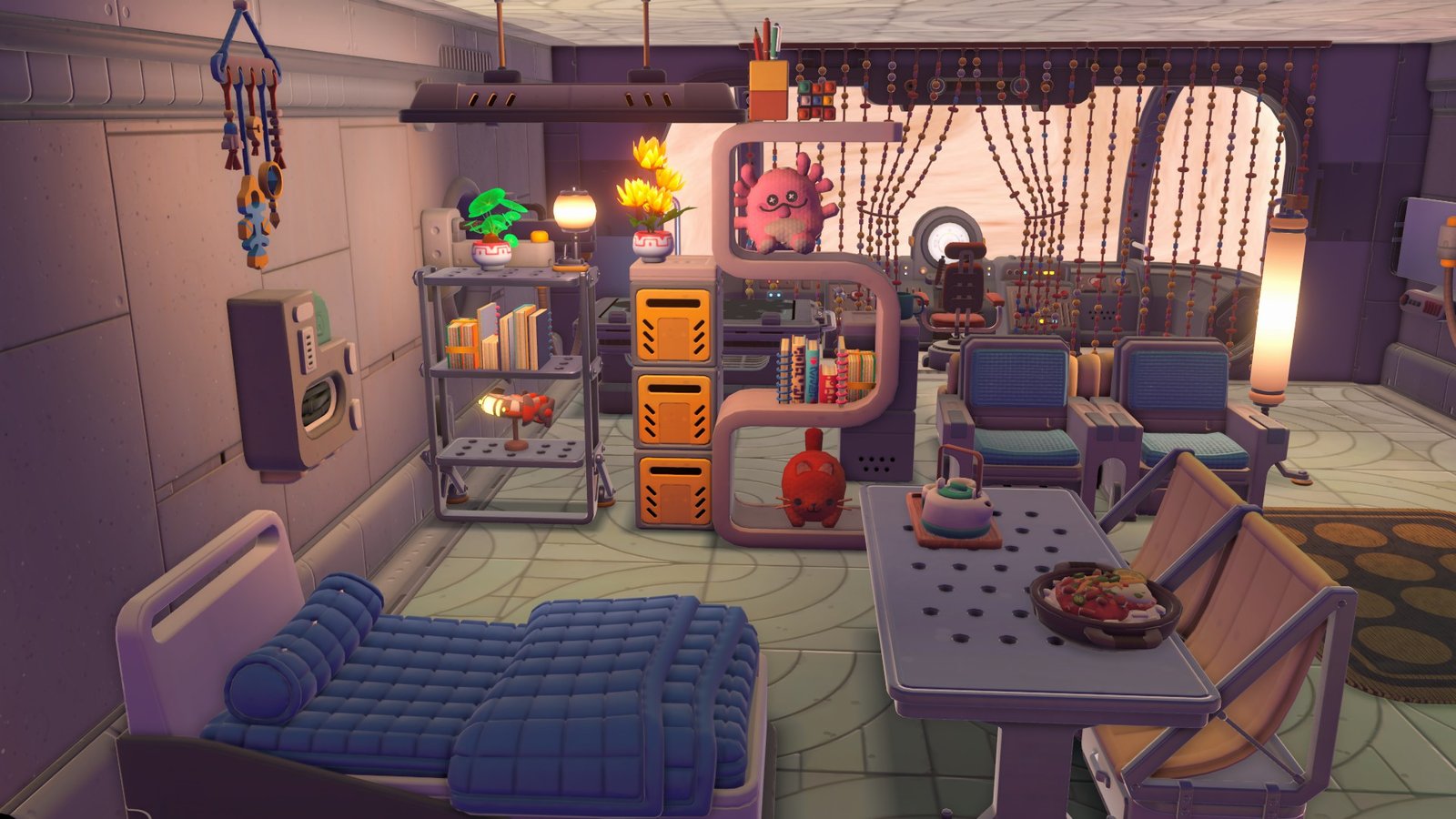 Captura de tela de decoração de naves em Young Suns