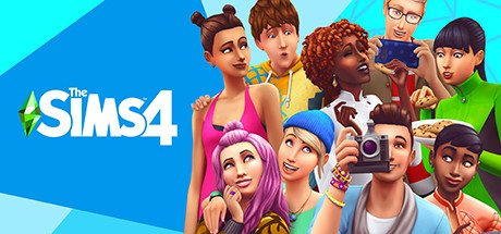 Arte de capa oficial de The Sims 4, da EA