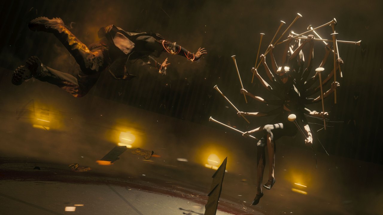 Confronto contra um chefe em CONTROL Resonant no PS5