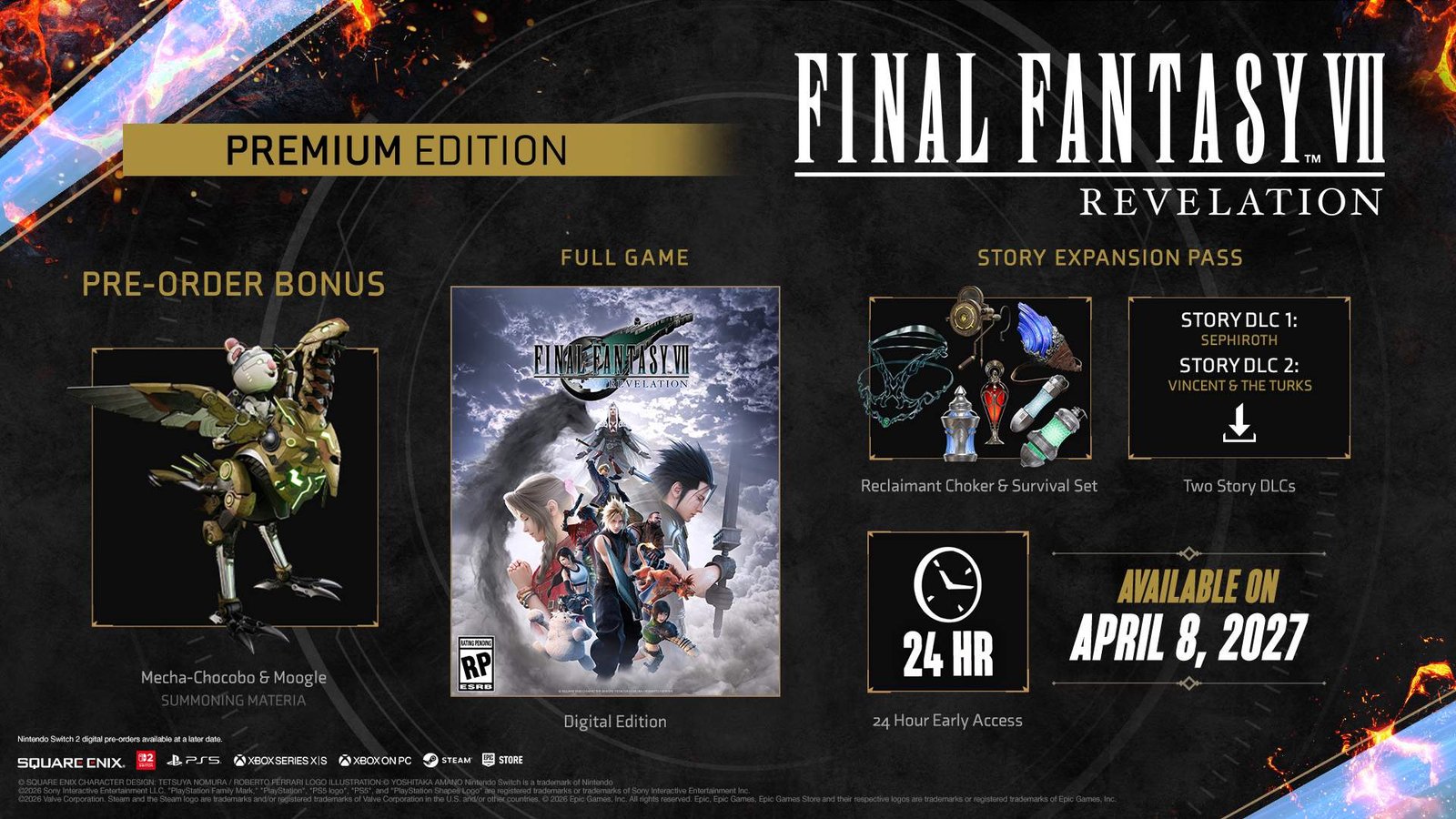 FF7 Revelation Preço Premium FF7 Revelation Preço Premium