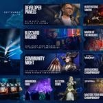 Arte oficial da BlizzCon 2026 com cerimônia de abertura, painéis, esports e atrações