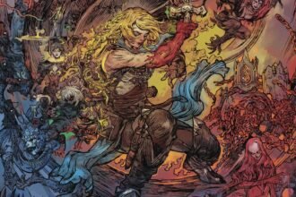Arte oficial de Castlevania Belmont's Curse com a protagonista Rose Belmont