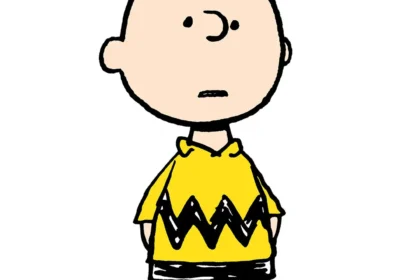 Charlie Brown em arte oficial de Peanuts