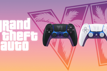 Controles DualSense de GTA 6 nas versões preta e branca