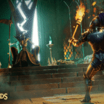 Arte oficial de RuneScape Dragonwilds com equipamento e exploração