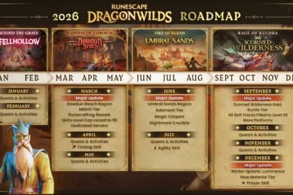 Jogadores de RuneScape Dragonwilds reunidos em Ashenfall