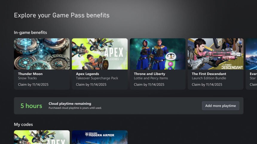 Comparativo oficial dos limites mensais de horas do Xbox Cloud Gaming nos planos Game Pass