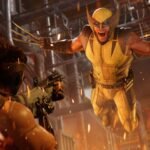 Marvel's Wolverine em arte oficial para PS5, com Logan em primeiro