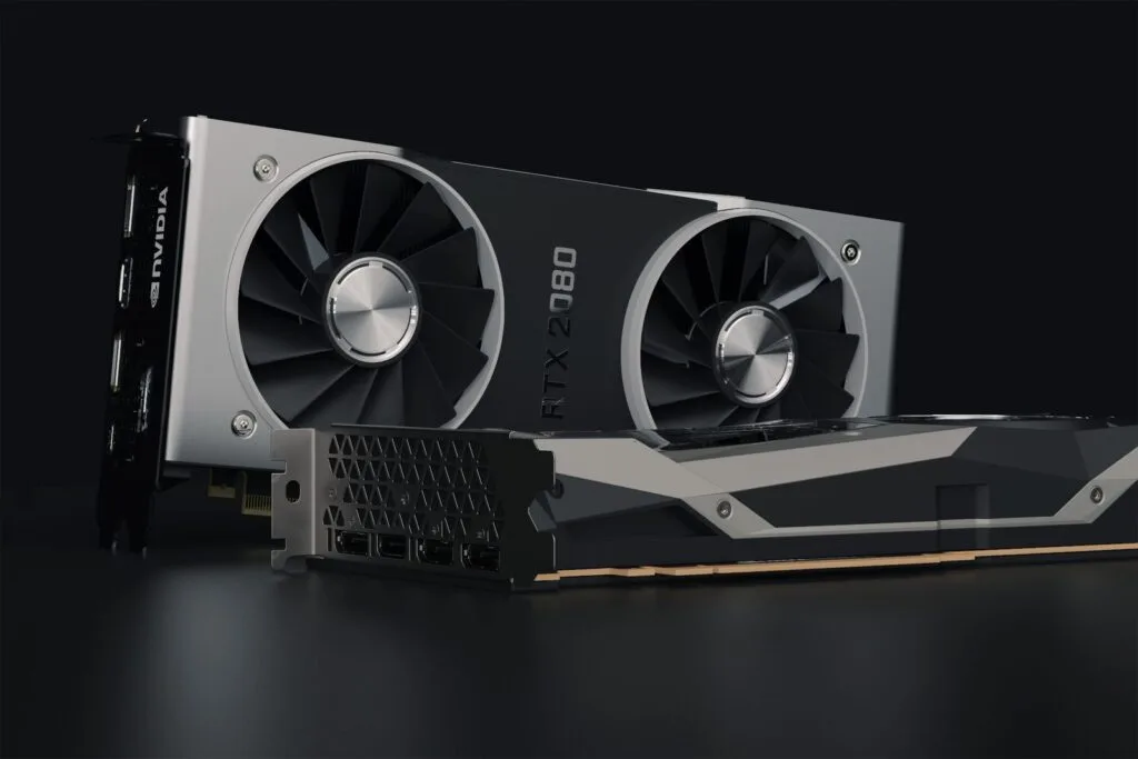 Placa de vídeo não reconhecida sendo verificada, com foco nos contatos PCIe