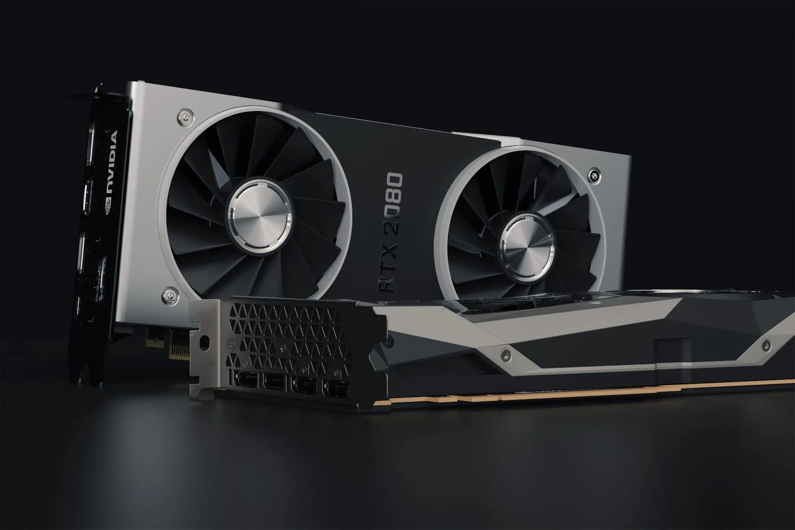 Placa de vídeo não reconhecida sendo verificada, com foco nos contatos PCIe