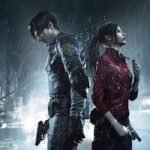 Leon S. Kennedy e Claire Redfield em Resident Evil 2 Remake